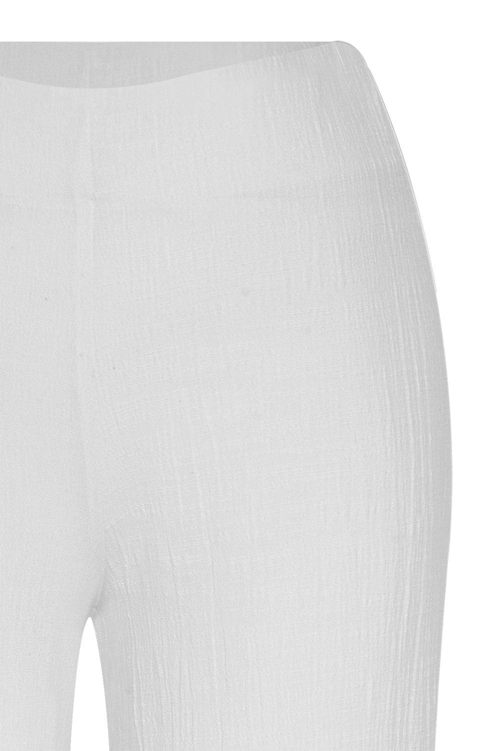 Soul Mate Side Slit Trousers - White - Women’s Natural Fabric Slit Trousers by unexpectedone