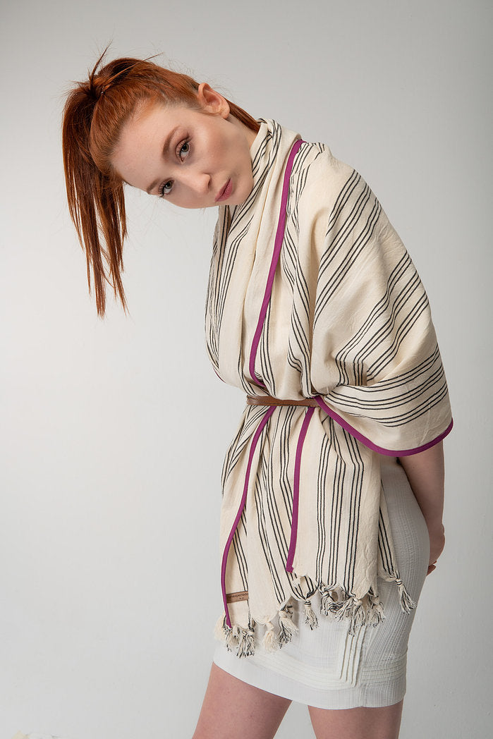 Meet ROAD Women's Natural Fabric Kimono by unexpectedone