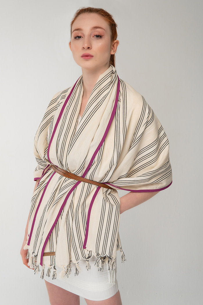 Meet ROAD Women's Natural Fabric Kimono by unexpectedone