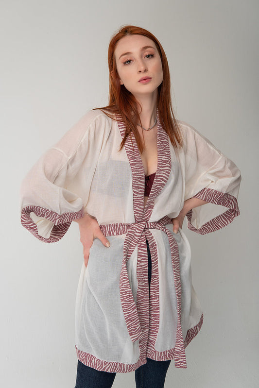 Anima Kimono - Women's Natural Fabric Kimono by unexpectedone