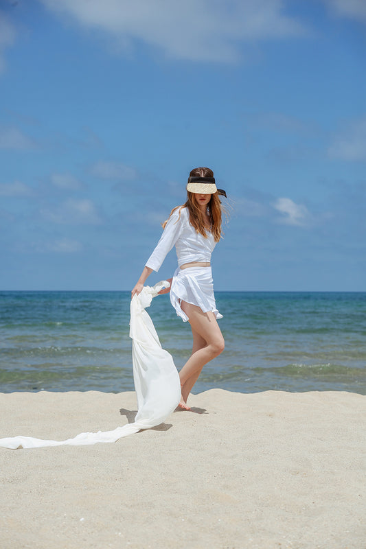 Flirt Me to The Moon Skirt Women's Natural Fabric Skirt by unexpectedone