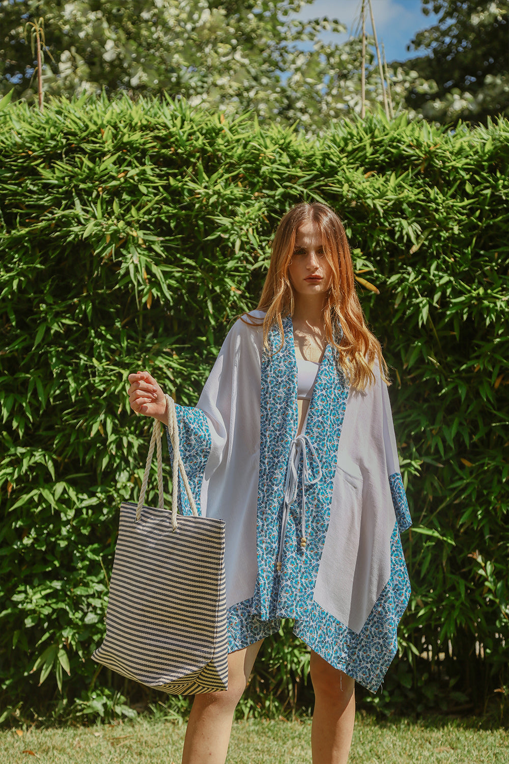 Summer Queen Kimono - Chance - Women’s Natural Fabric Kimono by unexpectedone