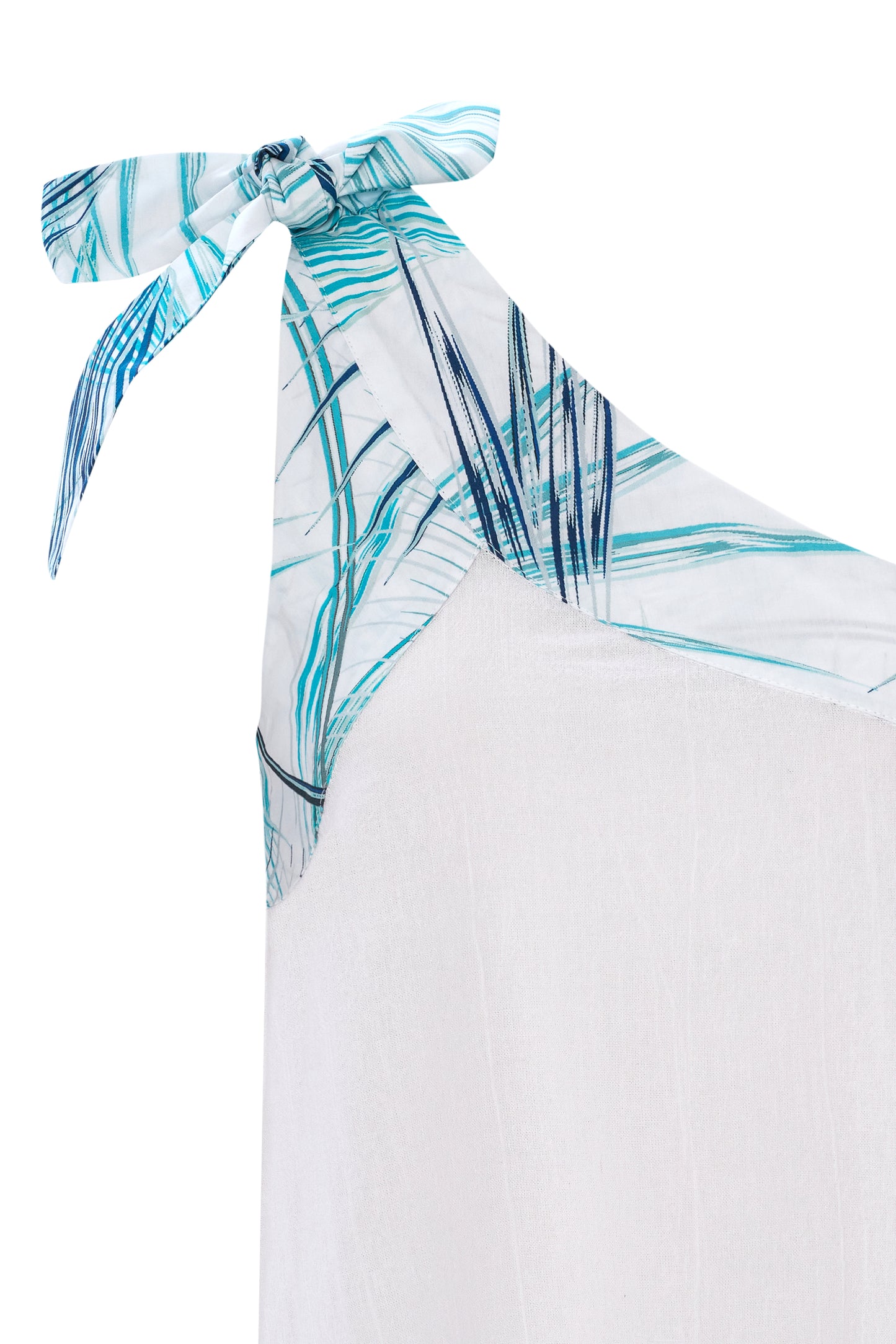Put a Bow on It - Havana - Women’s Natural Fabric One Shoulder Top by unexpectedone