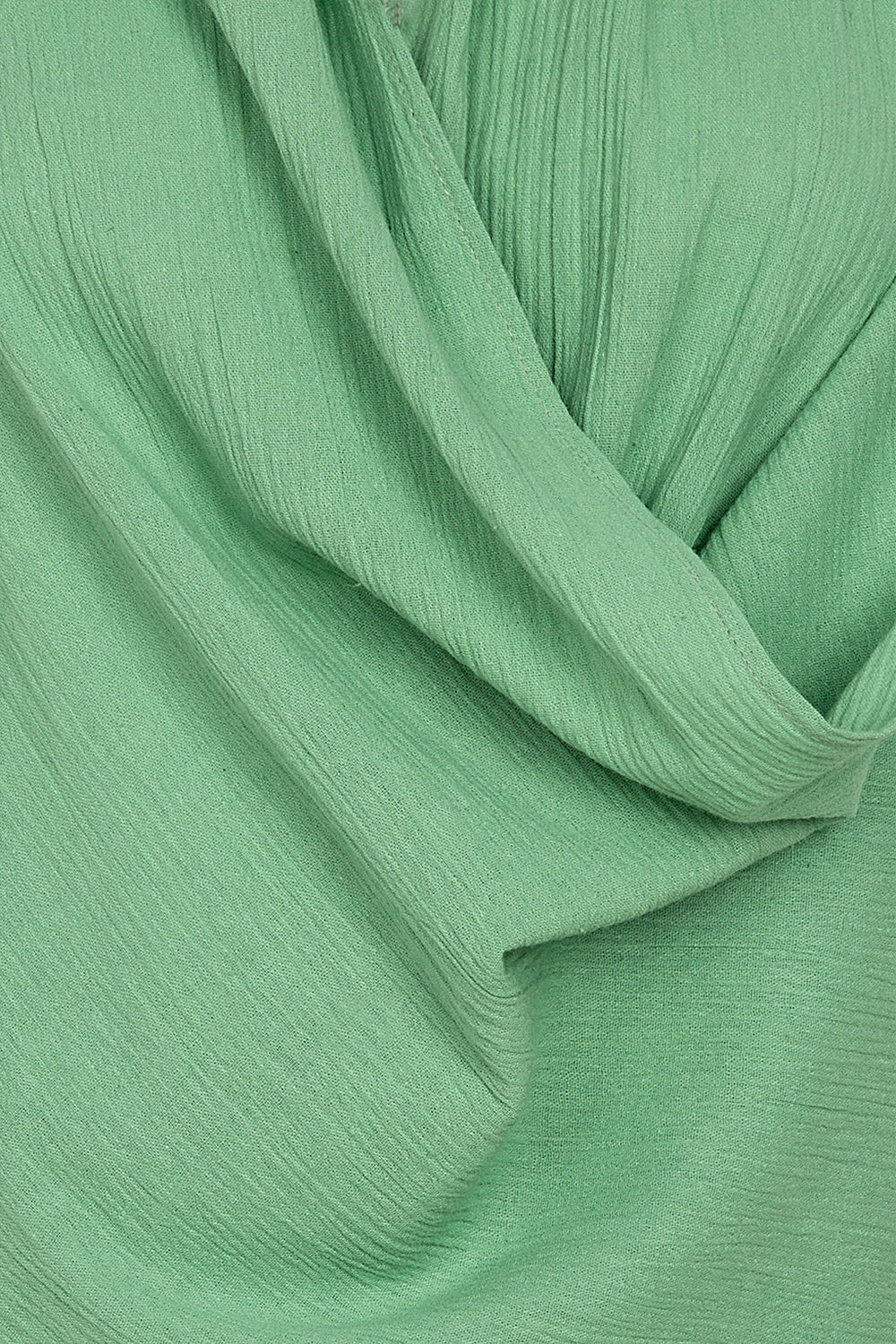 Wrapped by Waterfall Tunic - Green - Women’s Natural Fabric Tunic by unexpectedone
