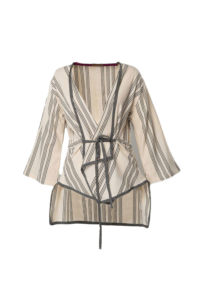Meet CASTLE - Women's Natural Fabric Kimono by unexpectedone