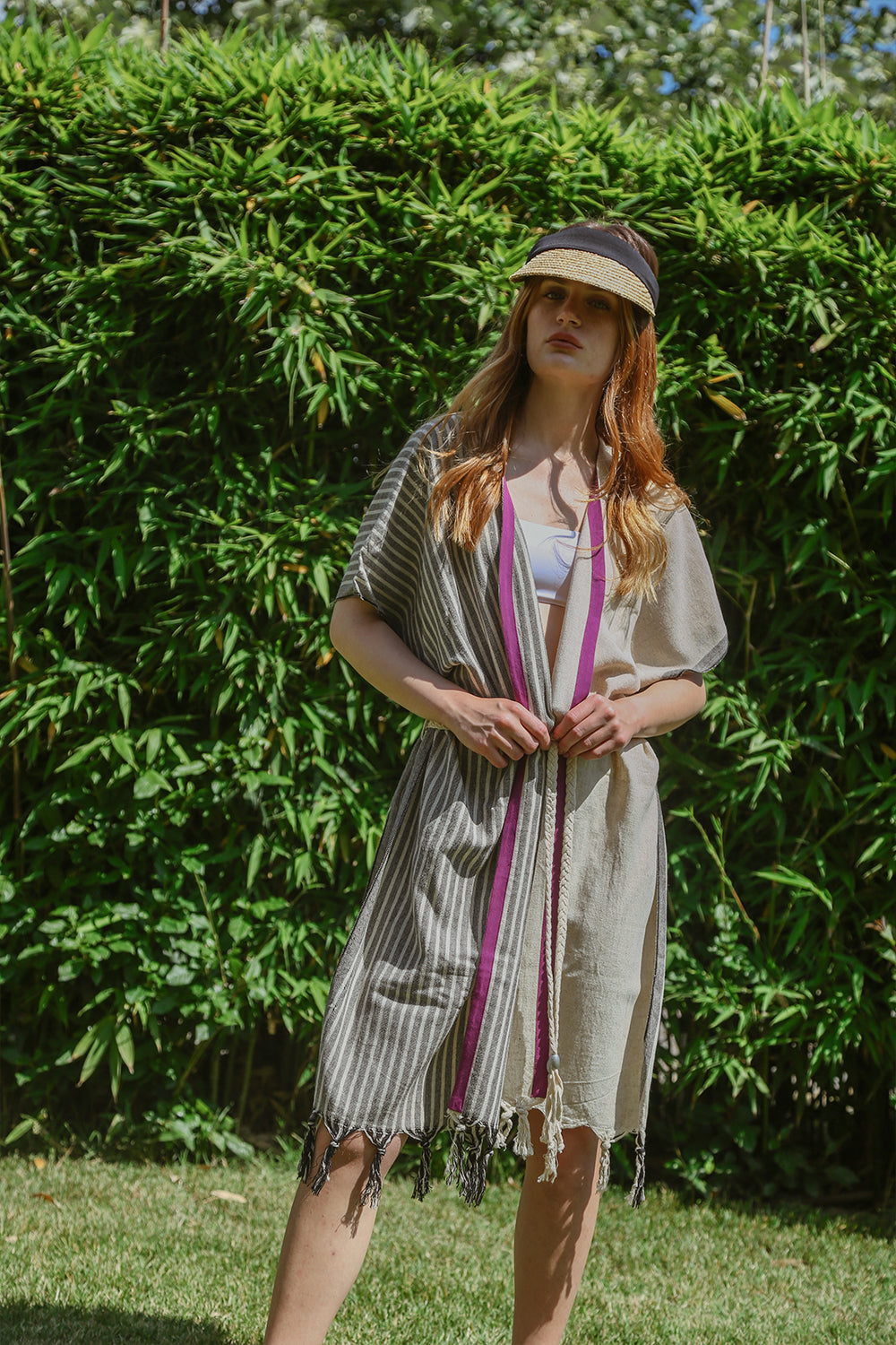 Natual Kaftan - Beige - Women’s Natural Fabric Kaftan by unexpectedone