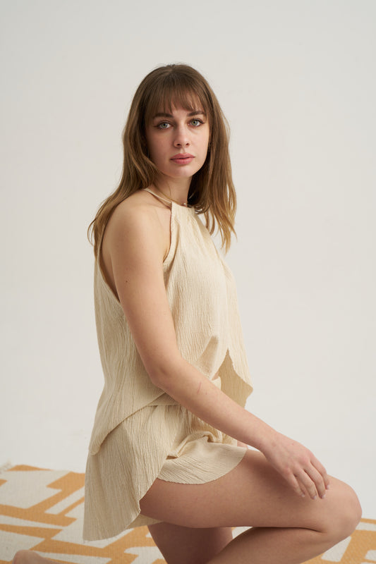 Tulip - Short - Women’s Natural Fabric Short by unexpectedone