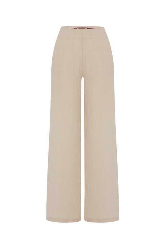 Shades of Shirt Matching Soul Mate Side Slit Trousers Burgundy by unexpectedone